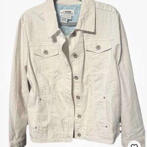 Coldwater Creek Off-White Denim Jacket